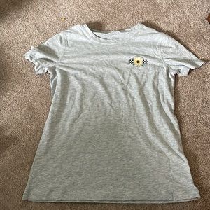 Are jeans grey flower chequered shirt